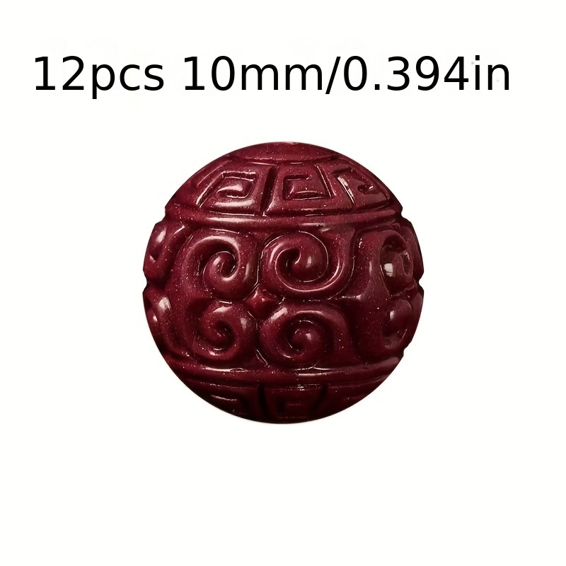 TEMU 12 pièces de perles 8/10mm - Perles circulaires et à six - Idéal pour créer des bracelets et DIY - Cadeaux parfaits pour anniversaires, fêtes et