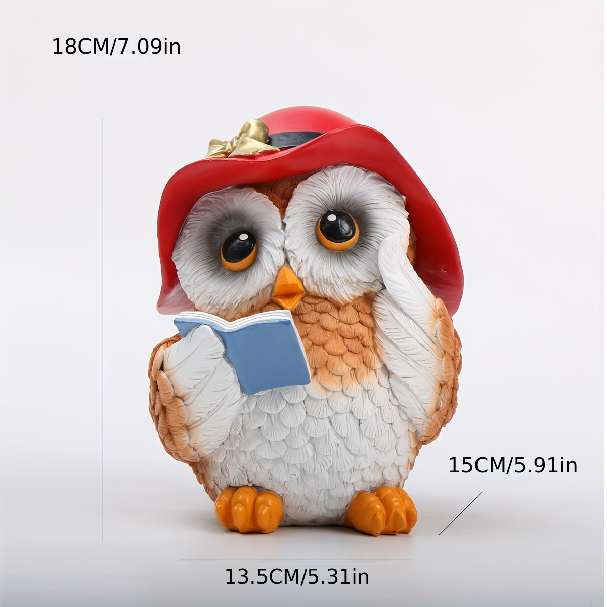 Image of Owl Learning Ornament Creative Personification Home Decor