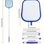 pool cleaning kit with telescopic leaf skimmer net and vacuum cleaner head fine mesh net and suction brush for swimming pools hot tubs spas and fountains