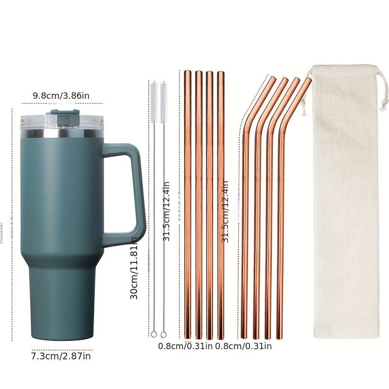 Sakura Train Reusable Wide Stainless Steel Straws For - Temu