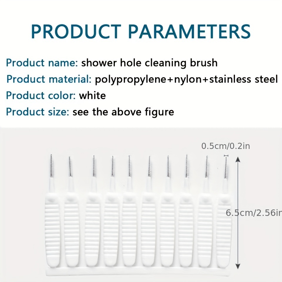 Bathroom Shower Head Cleaning Brush Anti-clogging Small Bristle Pore Cleaning  Brush Kitchen Bathroom Phone Hole For Commercial Cleaning Services/shops -  Temu