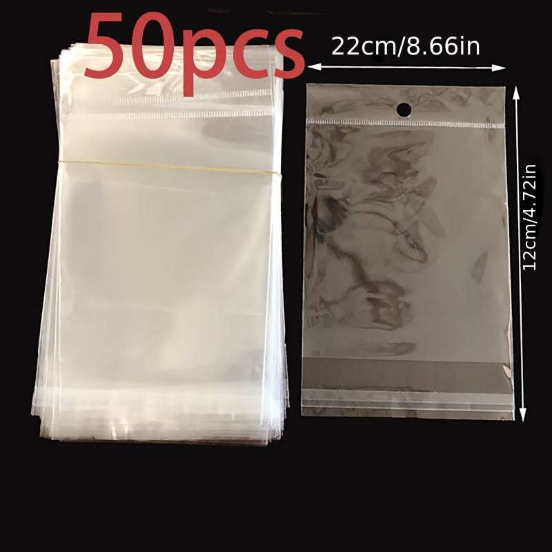 50pcs 14*17cm Transparent Plastic Bags For Jewelry And Gifts