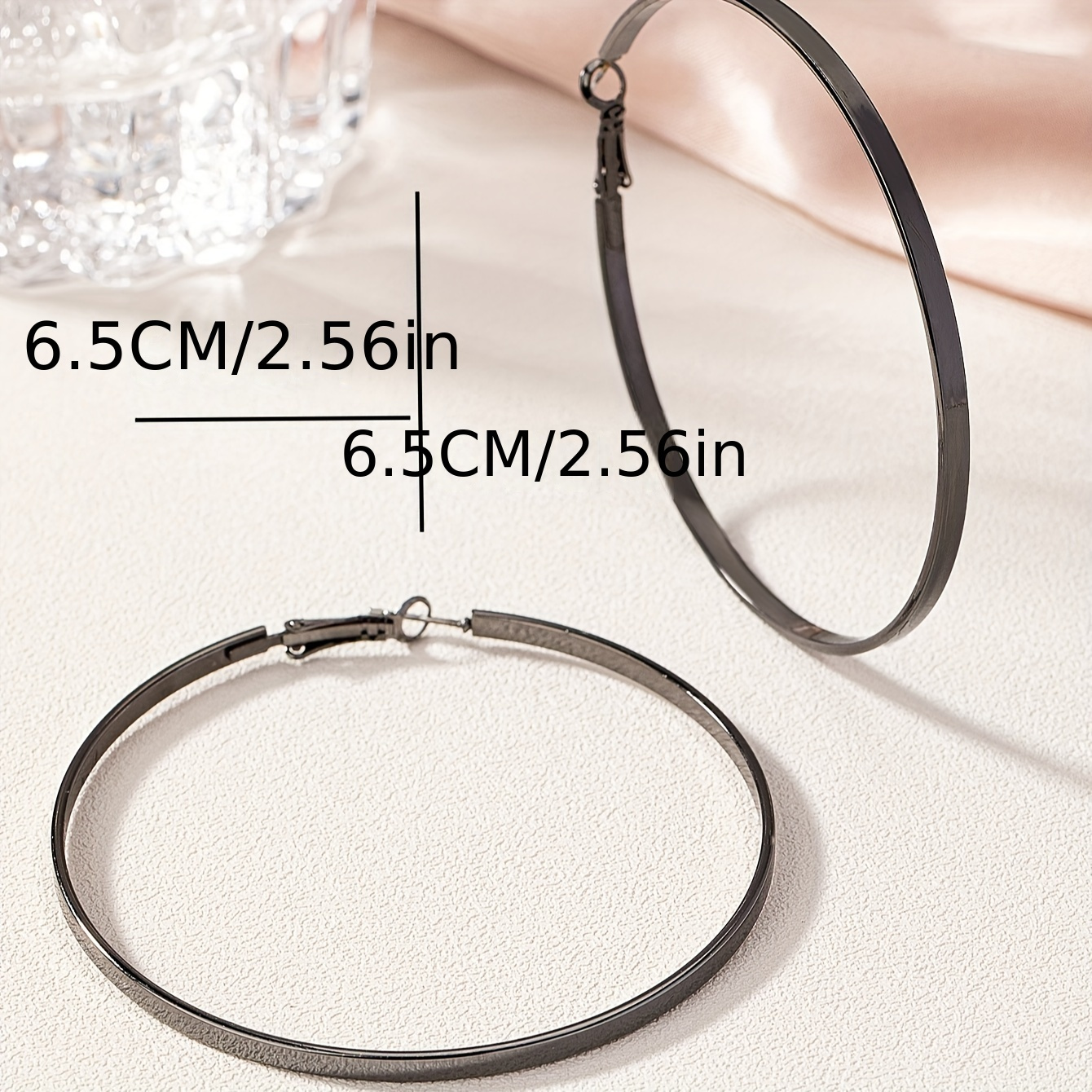 Vintage Style Oversize Hoop Earrings, Statement Jewelry