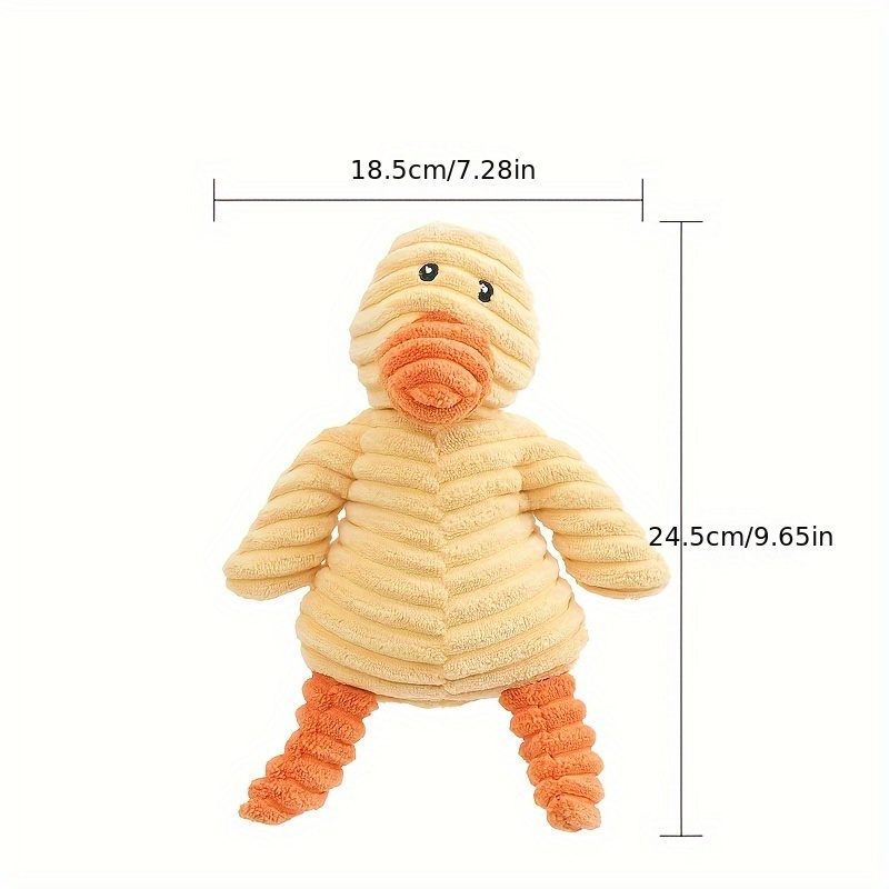 1pc cute design pet grinding teeth squeaky corduroy plush toy durable chew toy for dog interactive supply 2