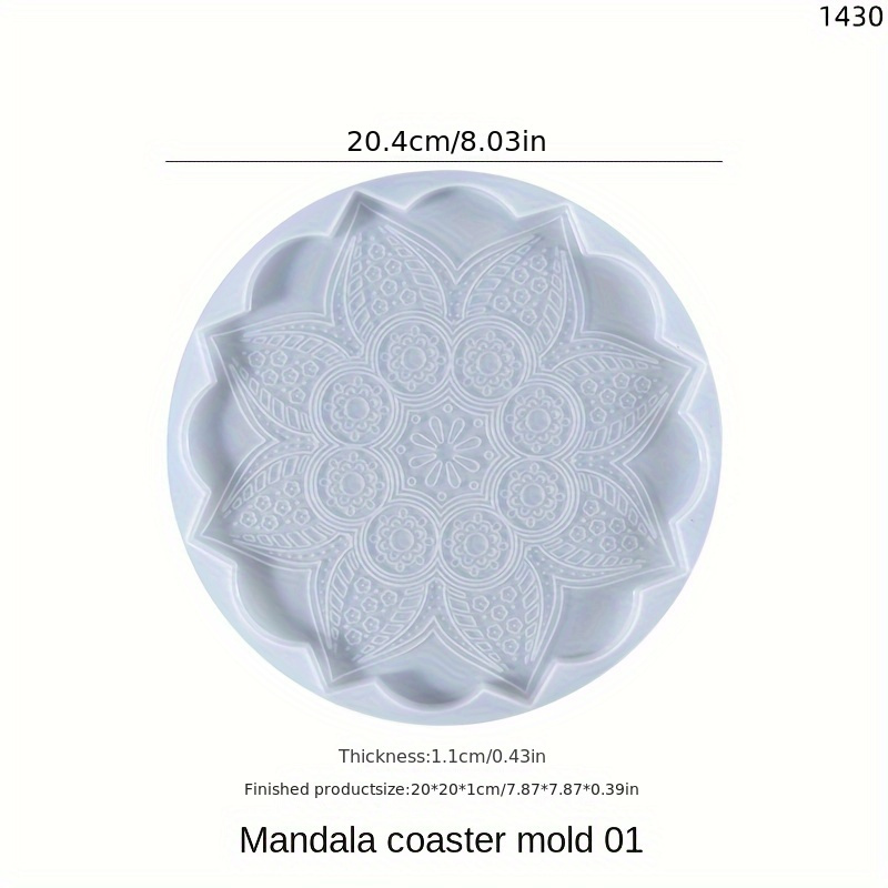 1pc Stampi Per Sottobicchieri In Resina, Stampi Per Sottobicchieri Mandala  In Silicone Per Resina Epossidica, Stampi In Silicone A Design 3D Per  Colata Di Resina, Stampi In Resina Unici Per Regali Fai-da-te