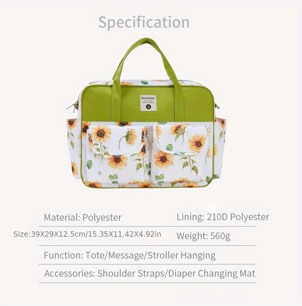   women multifunctional messenger bag waterproof mother bag portable hand held maternity bag   details 2