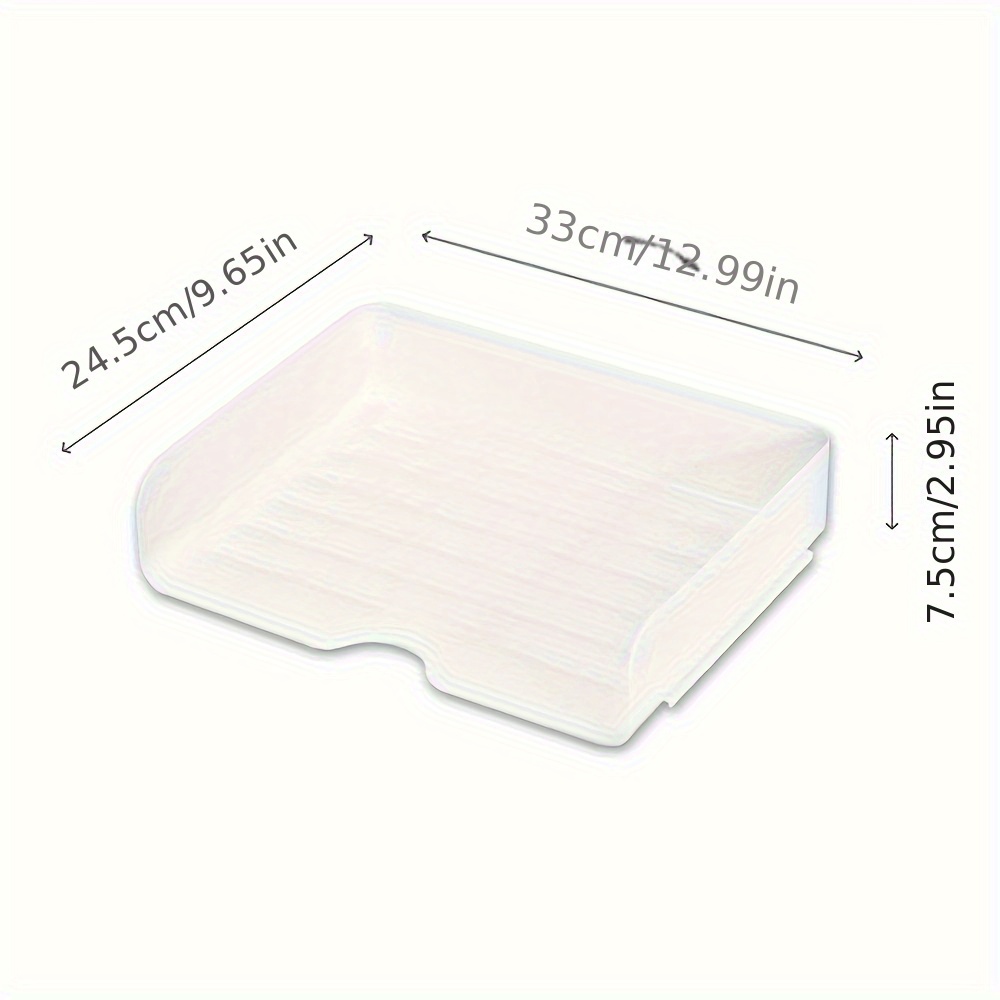 White Dish Storage Rack with Bottom Tray 