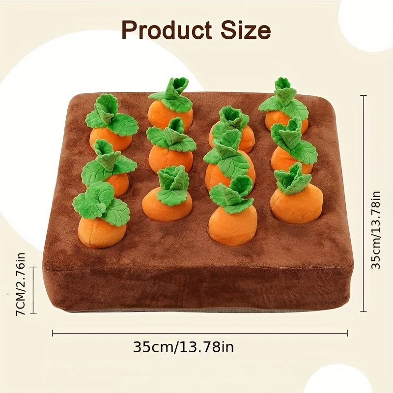 Dropship 12 Plush Carrots Enrichment Dog Puzzle Toys Hide And Seek Carrot  Farm Dog Toys Carrot Patch Dog Snuffle Toy For Puppy Large Dogs to Sell  Online at a Lower Price