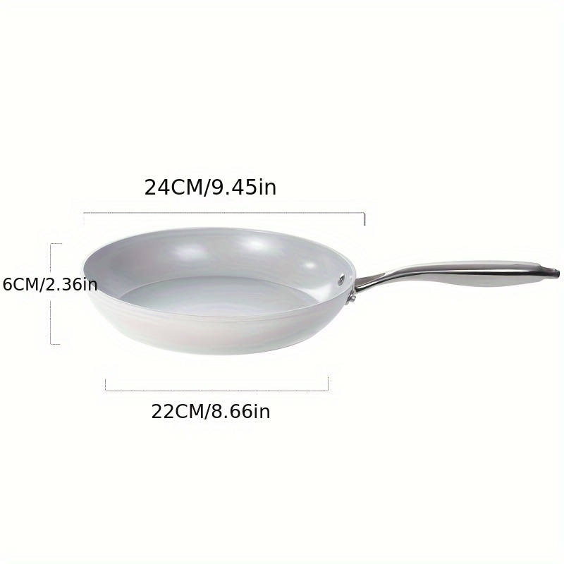 1pc wok white wok pressure proof ceramic frying pan egg steak frying pan home wok gas stove magnetic stove   dishwasher safe cookware kitchen supplies details 2