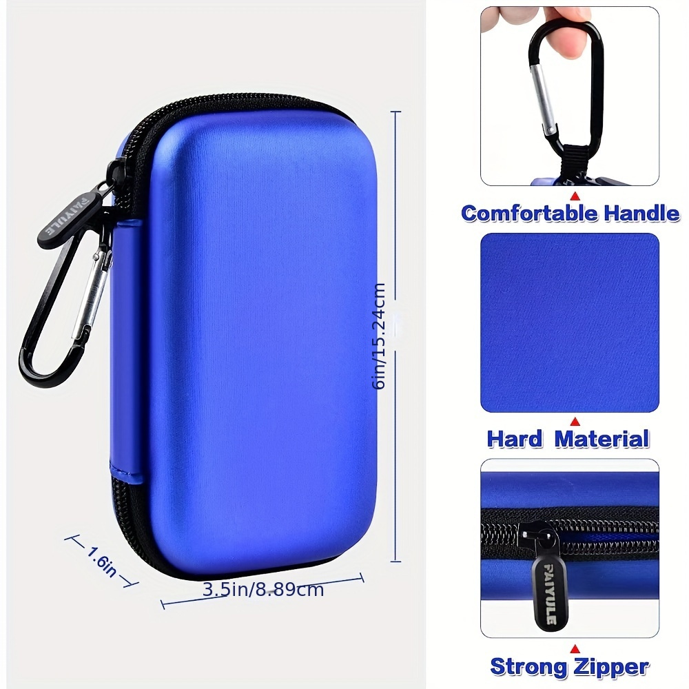 Étui Compatible Avec T7/T7 Touch SSD Portable 1 To, 2 To, 500 Go USB 3.2, Disque  SSD Externe, Organisateur De Stockage De Transport, Convient Pour Les  Câbles USB Et Plus D'accessoires (bleu) 