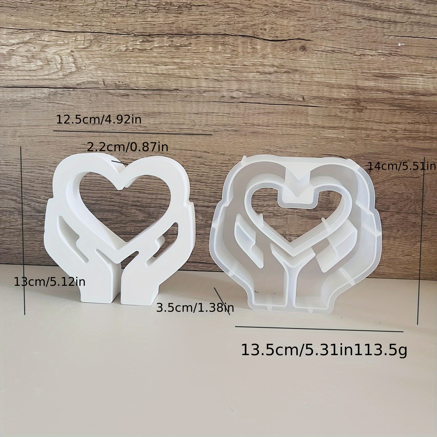 Image of Love Vase Silicone Mold - Crafts & Home Decor, Casting Tools For Plaster And Epoxy Resin