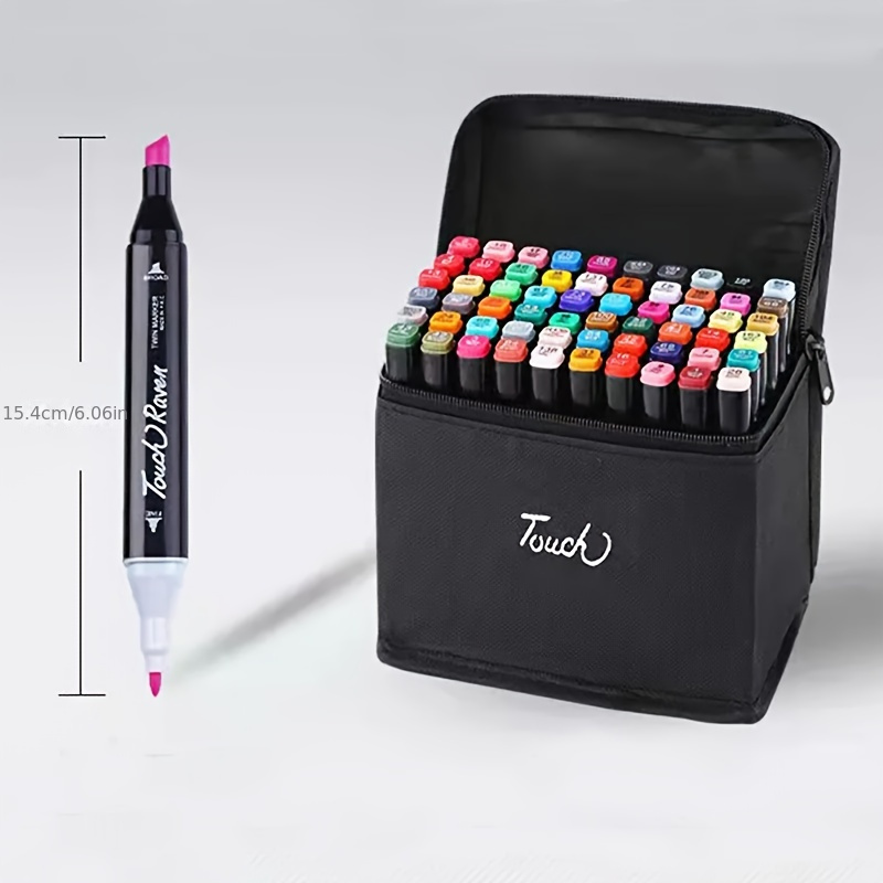 24 Color Markers Pen Set Double Head Oily Drawing Highlighter Aesthetic Professional  Marker Manga Art School