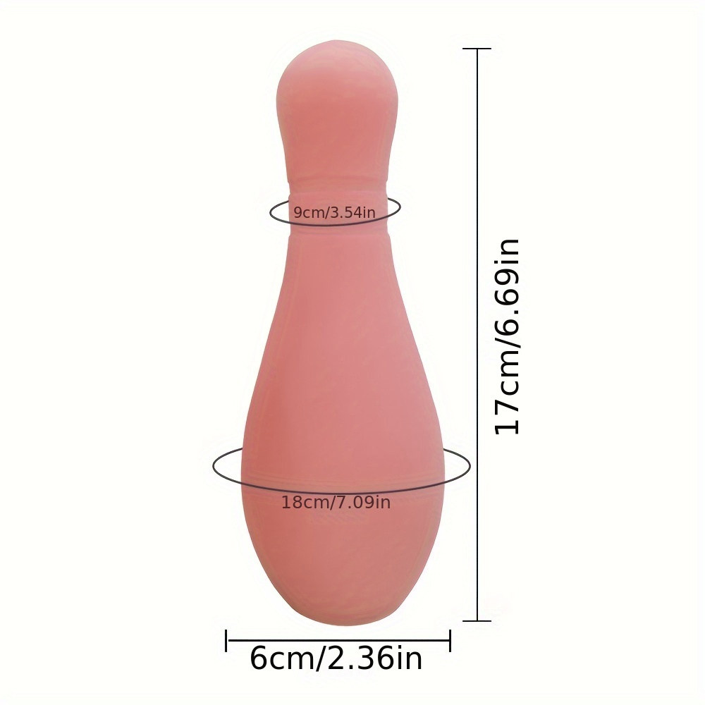 3D Realistic Vagina Tunnel Pocket Pussy, Bowling Ball Shape Solo Sex Toy, Light Beige-like Texture Rubber Pussy, Liquid Silicone, No Battery Needed, Intimate Male Masturbator