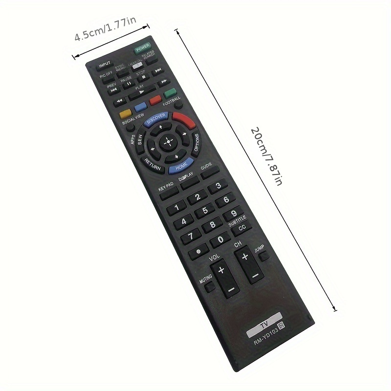 Replacement Remote Controller use for XBR-55X800B KDL-48W580B KDL-40W580B  Sony HD Smart LED TV