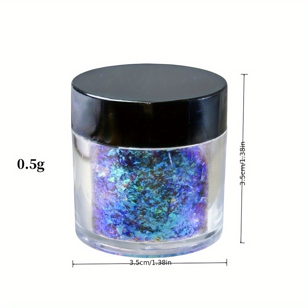 TEMU Chameleon Flakes, Resin Supplies - Pigment Powder For Resin Molds/tumblers, Optical Color-changing Pigments For Christmas Nail Art/paint/ Making