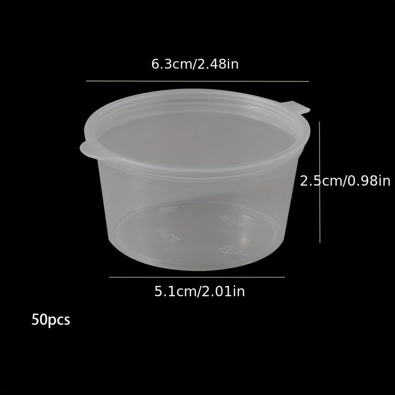 Transparent Disposable Sauce Boxes For Take-out, Packaging, And Seasoning -  Multipurpose Food Storage Box With Cover - Temu