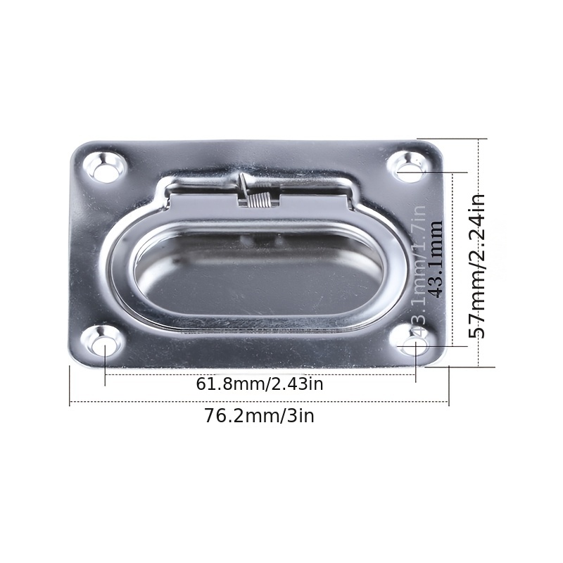 304 Grade Stainless Steel Invisible Lift Ring Door Handle