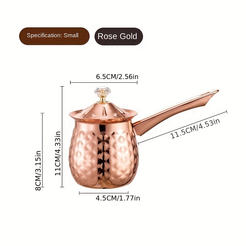 Household Turkish Coffee Pot, Coffee Milk Frothing Cup Small Pot Greek Pot  Coffee Maker Milk Warmer Coffee Pot, 600ml