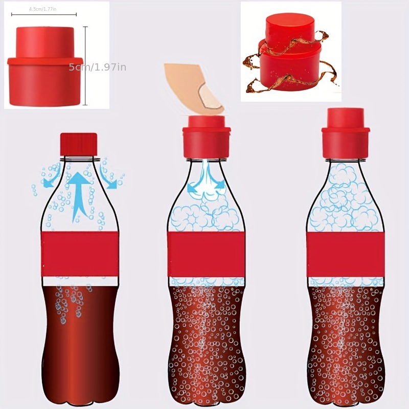 Bottle , Reusable Silicone Bottle Fresh-keeping , Sealed Beer Bottle ,  Vinegar Soy Sauce Bottle Soda Cola , Wine Protective Stopper - Temu