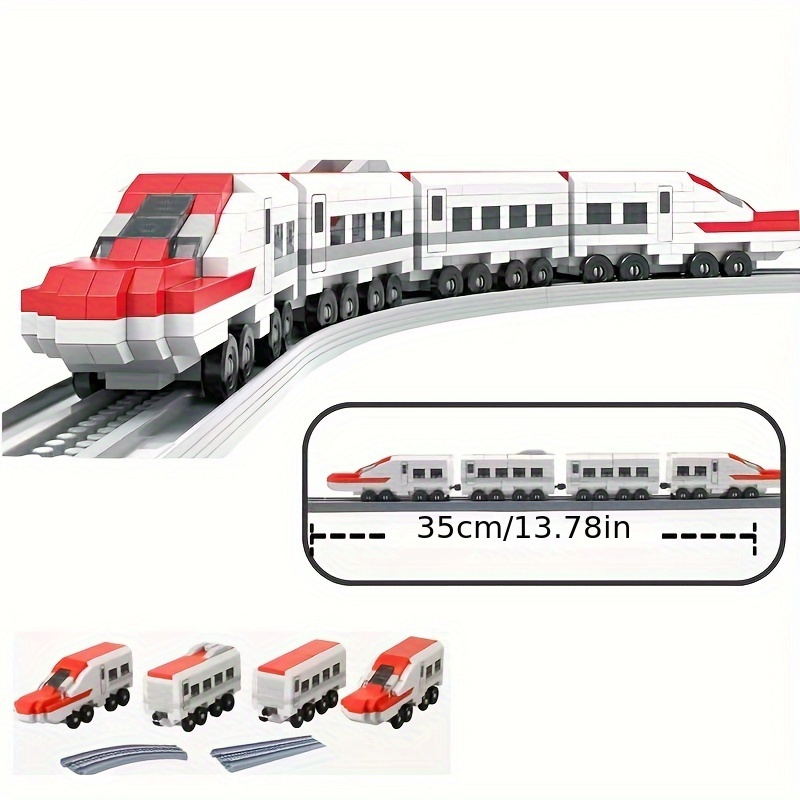 Extra-long Train Track Model Small Particle Building Blocks Set  (150PCS/Dynamic Version)