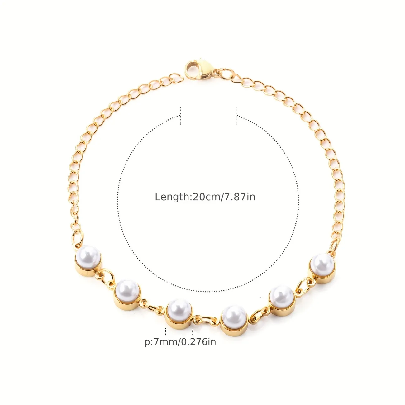 LUXUSTEEL Dainty Gold Color Stainless Steel Bracelet Women Crystal