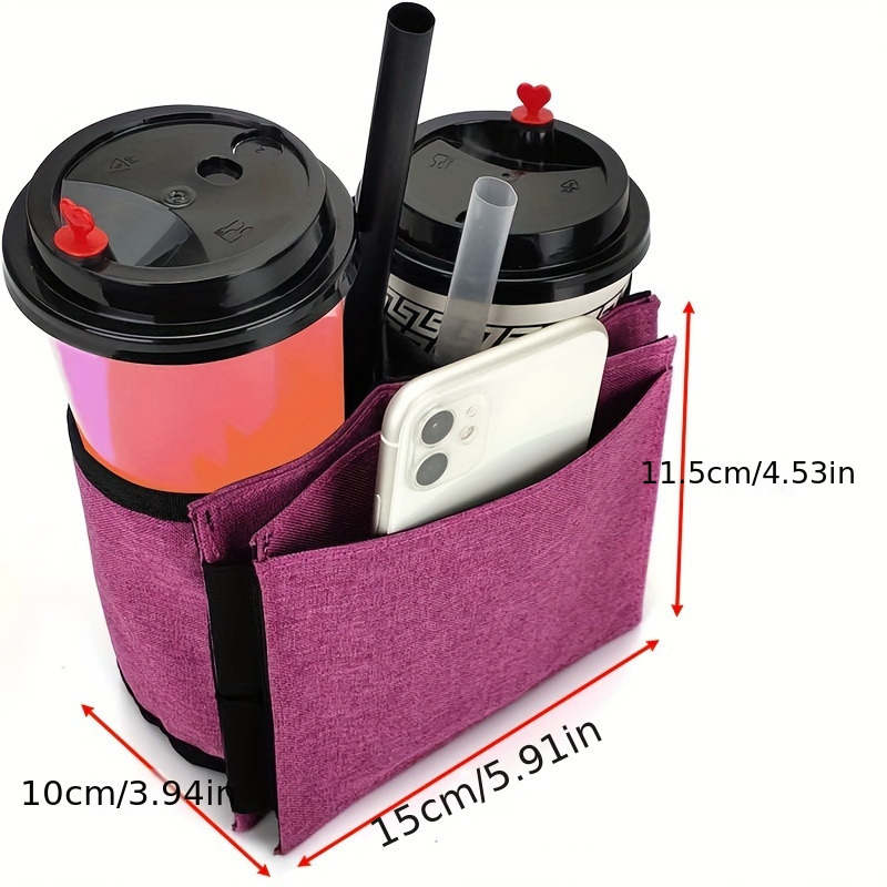 Luggage Travel Cup Holder Hands free Drink Holder Holds Two - Temu United  Kingdom