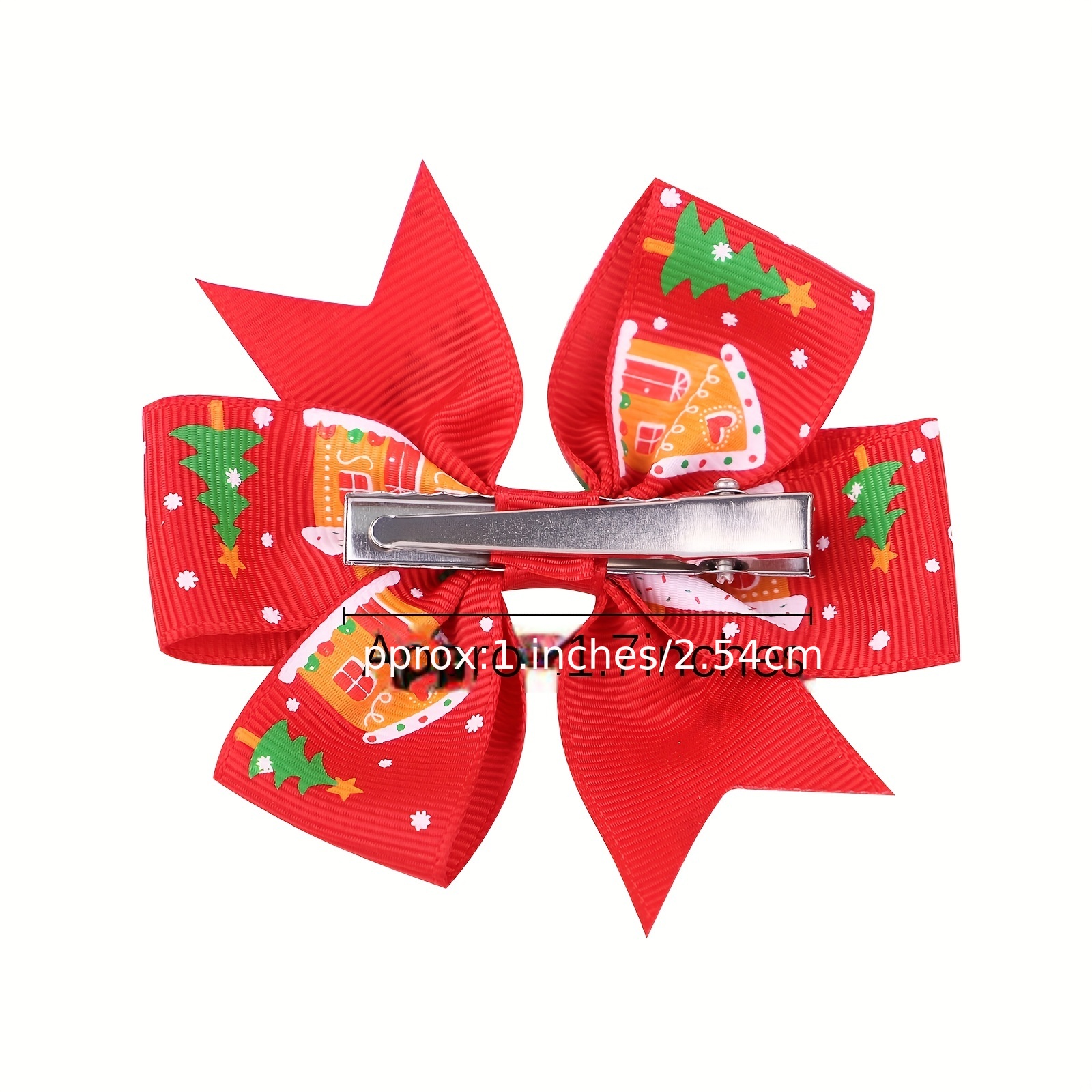 4pcs Christmas Elk Snowman Hair Clip Set