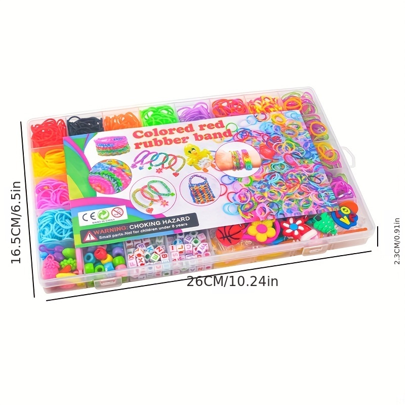 2000+ Piece Rubber Band Bracelet Making Kit - Create Unique Bracelets With  The Refill Loom Set! Halloween，Thanksgiving And Christmas Gift