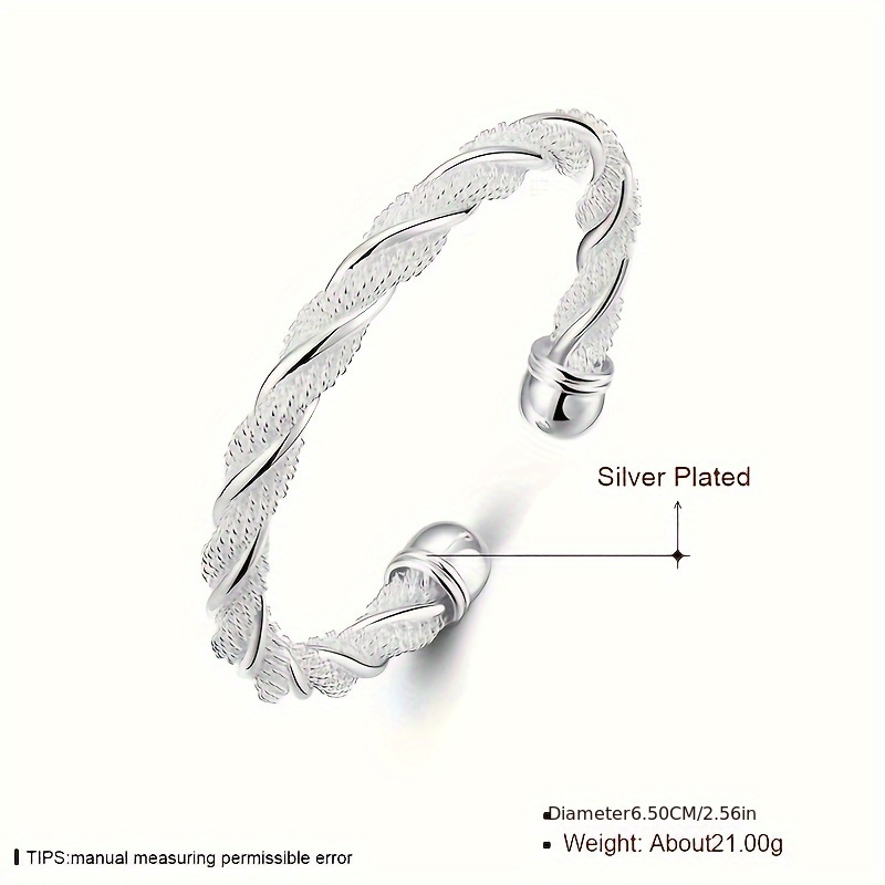 

925 Sterling Silver Encrusted Bracelets For Women&man, Simple Minimalist Bracelet Jewelry Timeless Elegance For Daily Wear, Hypoallergenic Fashion Accessory With Exquisite Gift Box