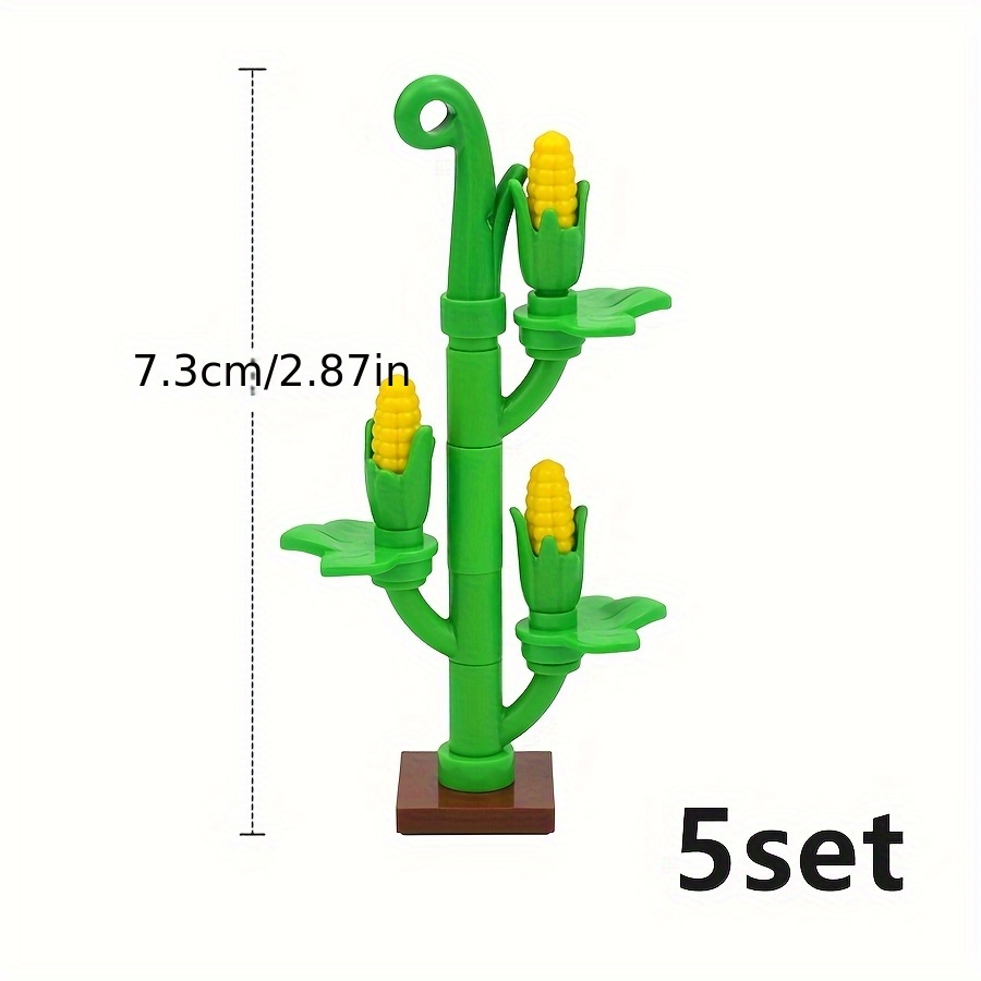 12pcs/1set/5set/10set Moc Farm Bricks Corn Grape Chili Pepper Scene Educational Building Blocks Assembled Toys