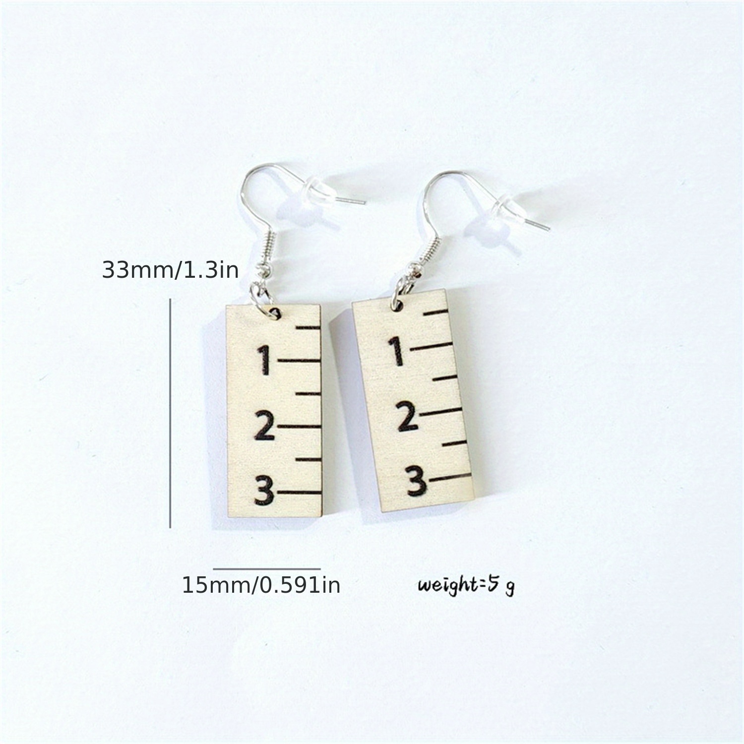 Rainbow Ruler Love Notepad Earrings for Women Girls
