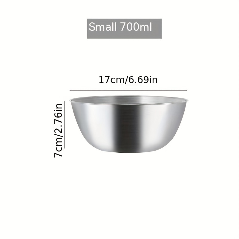 Stainless Steel Mixing Bowls 3 Sizes Salad Mixing Bowls - Temu