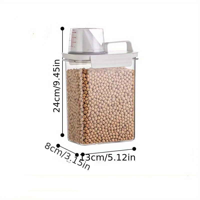 Reusable Plastic Food Storage Box With Lid Clean Grain - Temu