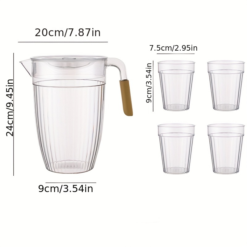 0.5l cheap fridge glass juice pitcher