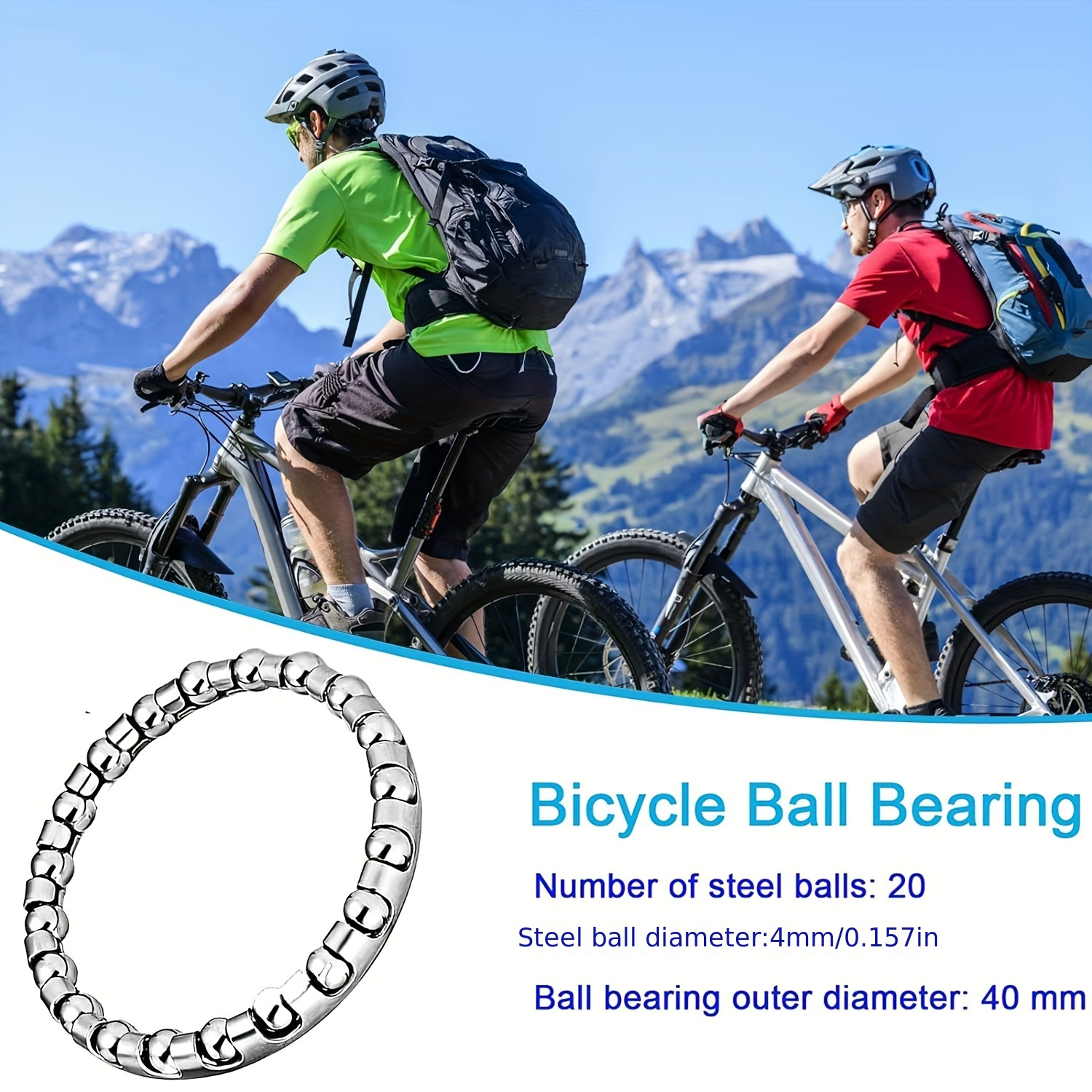 Mountain bike 2024 ball bearings