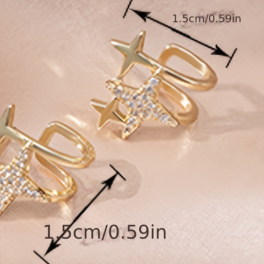 Glittering Star Ear Cuff, Vintage Inspired, No Piercing Needed