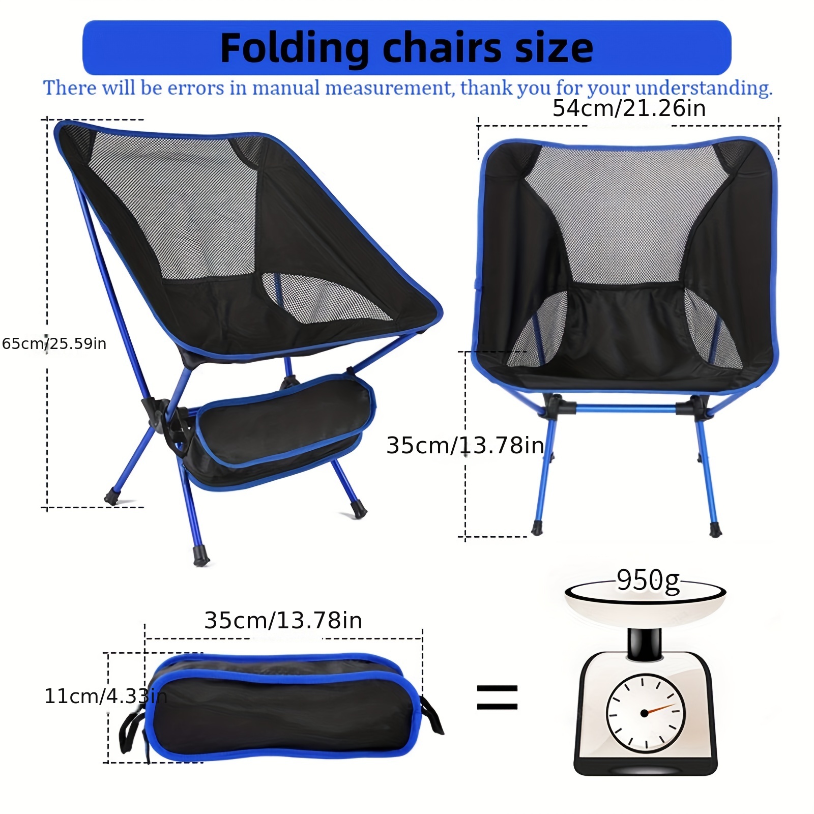 Ultralight Folding Camping Chair Detachable Portable Folding Moon Chair  Outdoor Camping Chairs Beach Fishing Chair Nature Hiking, Shop Now For  Limited-time Deals