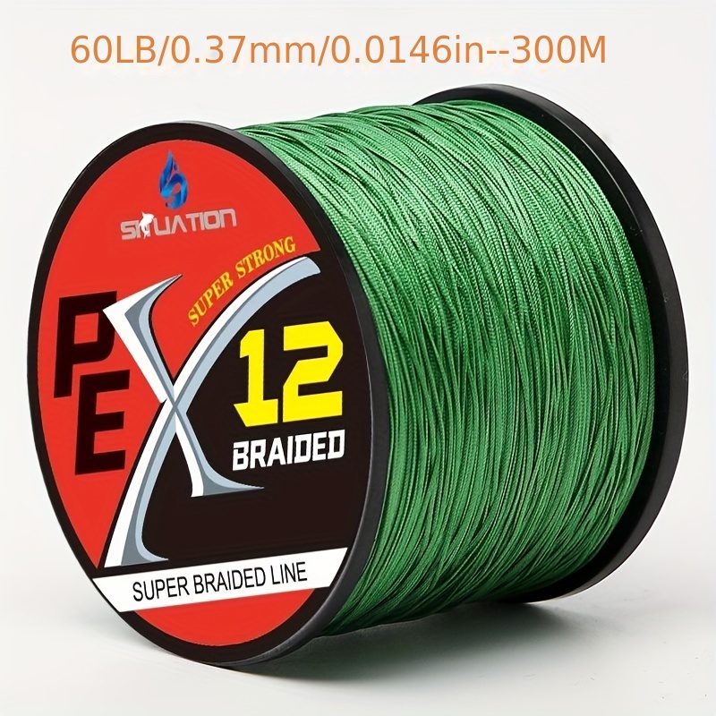 12 Braided Fishing Main Line 109/218yds Strong Tension Pe - Temu