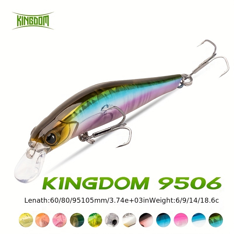 Kingdom 6pcs Metal Luminous Spinner Spoon Jigs Fishing Lures 1.5g