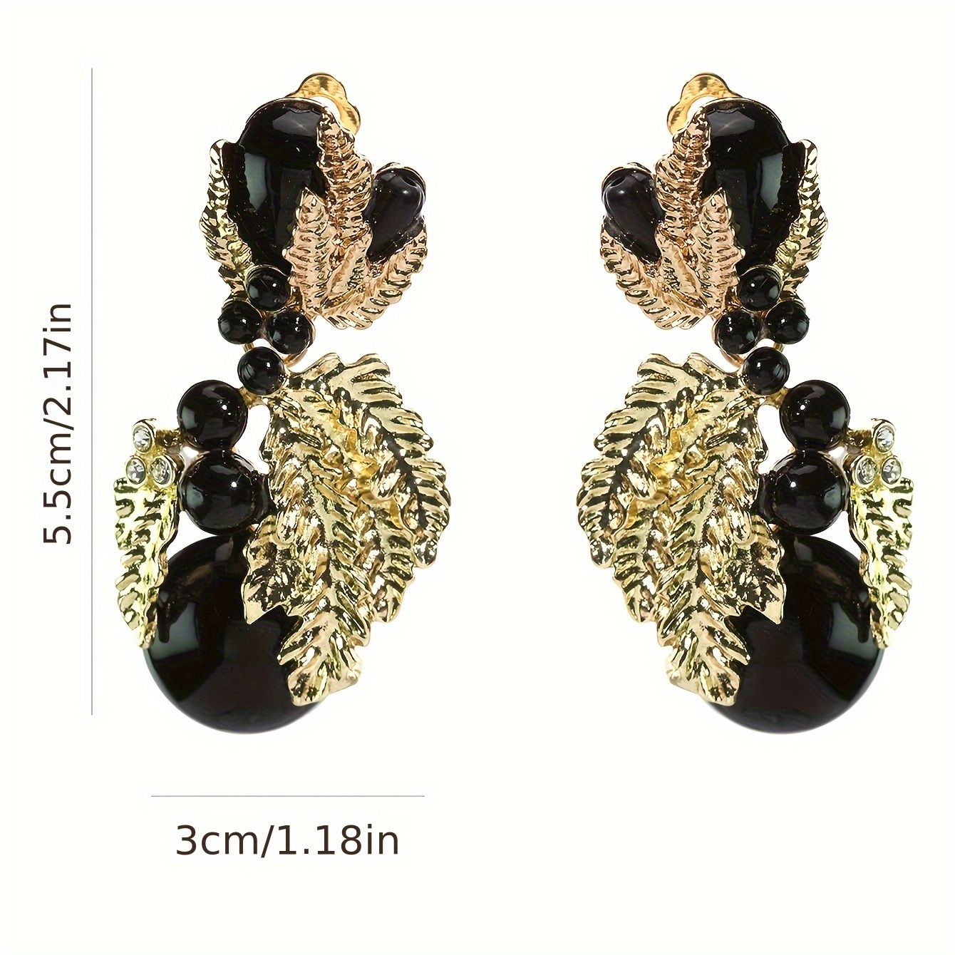 Sweet Resin Flower Ear Clips, Perfect Gift for Women