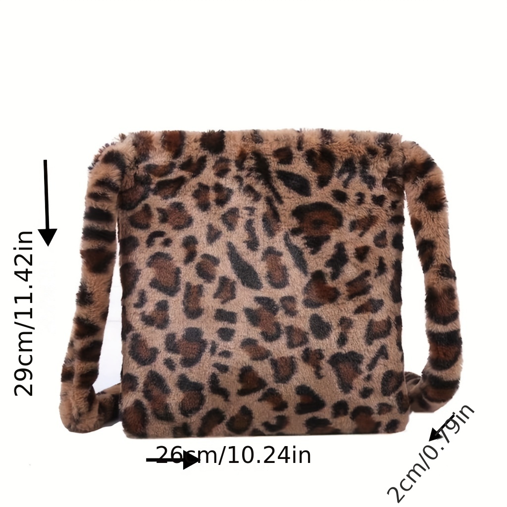 Fluffy Cheetah Bag! <3 large size!