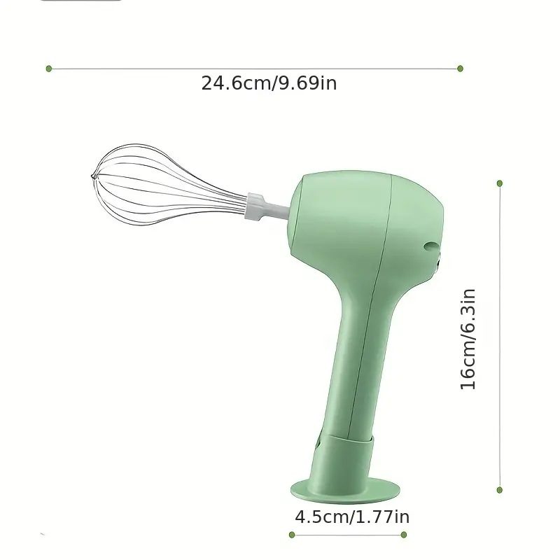 wireless portable electric food mixer 3 speeds automatic whisk dough egg beater baking cake cream whipper kitchen tool details 0