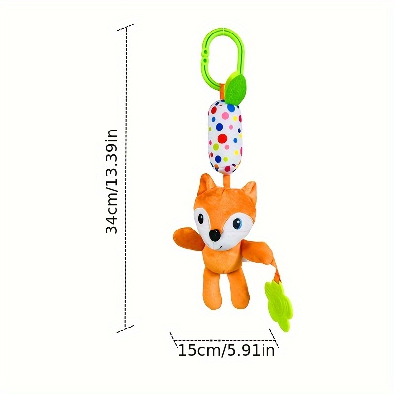 adorable animal wind chime teething toy cartoon   cat monkey elephant owl   youngsterss crib or car seat ideal christmas thanksgiving halloween easter gift details 2