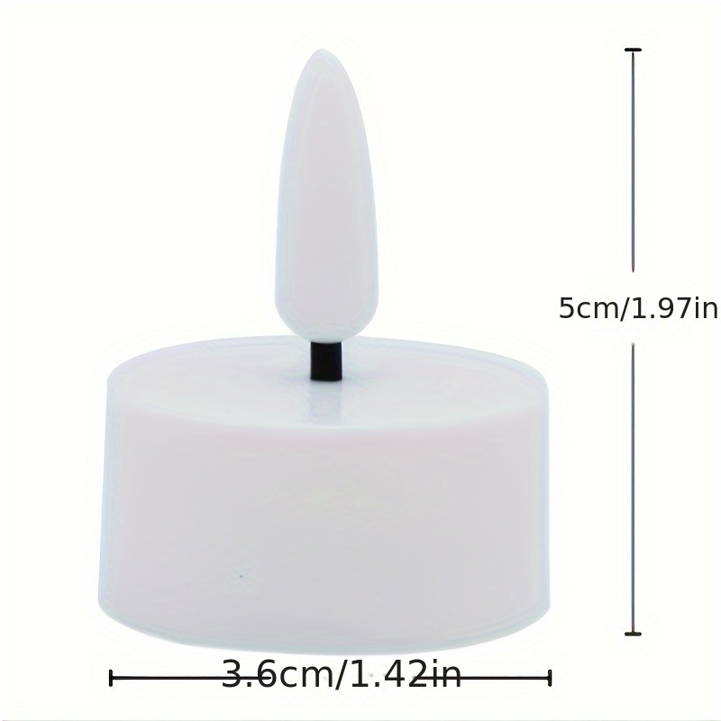 Remote Control LED Tea Wax Candles with 130-Hour Battery Life