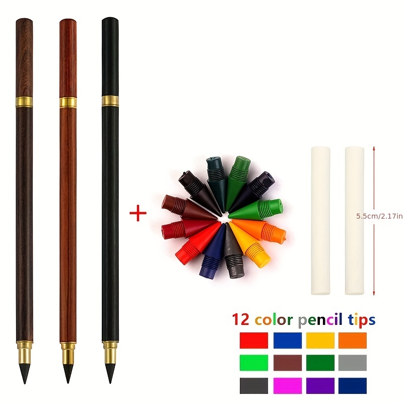 Newest Kids Everlasting Pencil 12 Colors Unlimited Erasable Inkless Pen  Eternal Pencil with Eraser Forever Pencil - China Colorful, Stationery