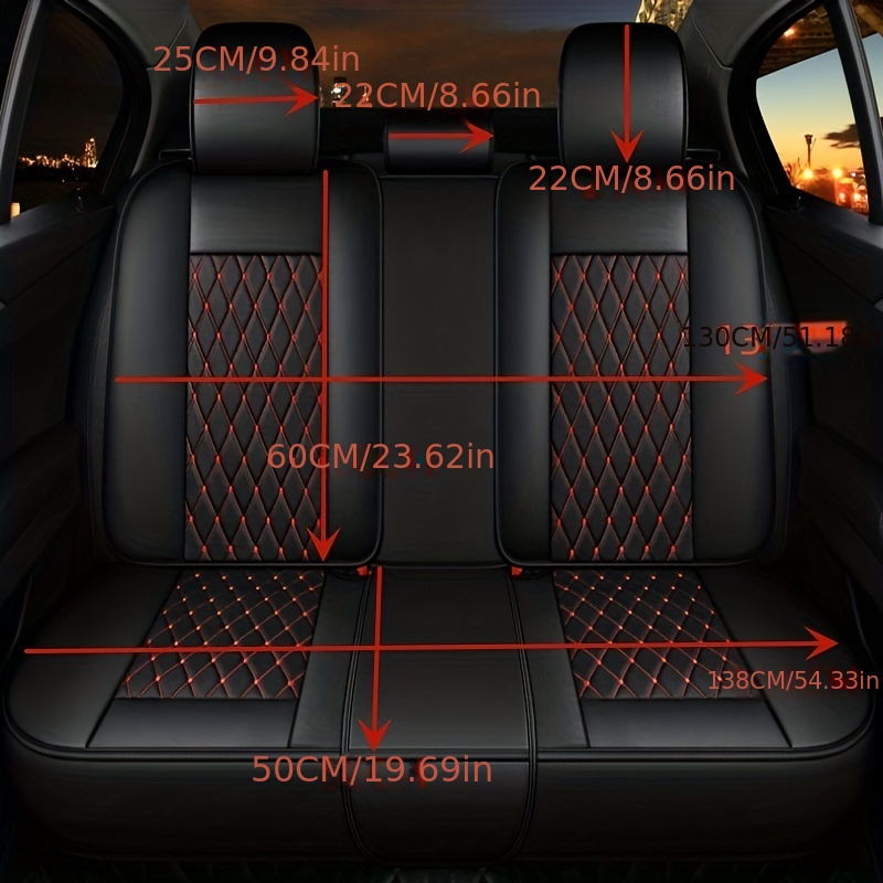 anjuny tessellated design car seat cushion