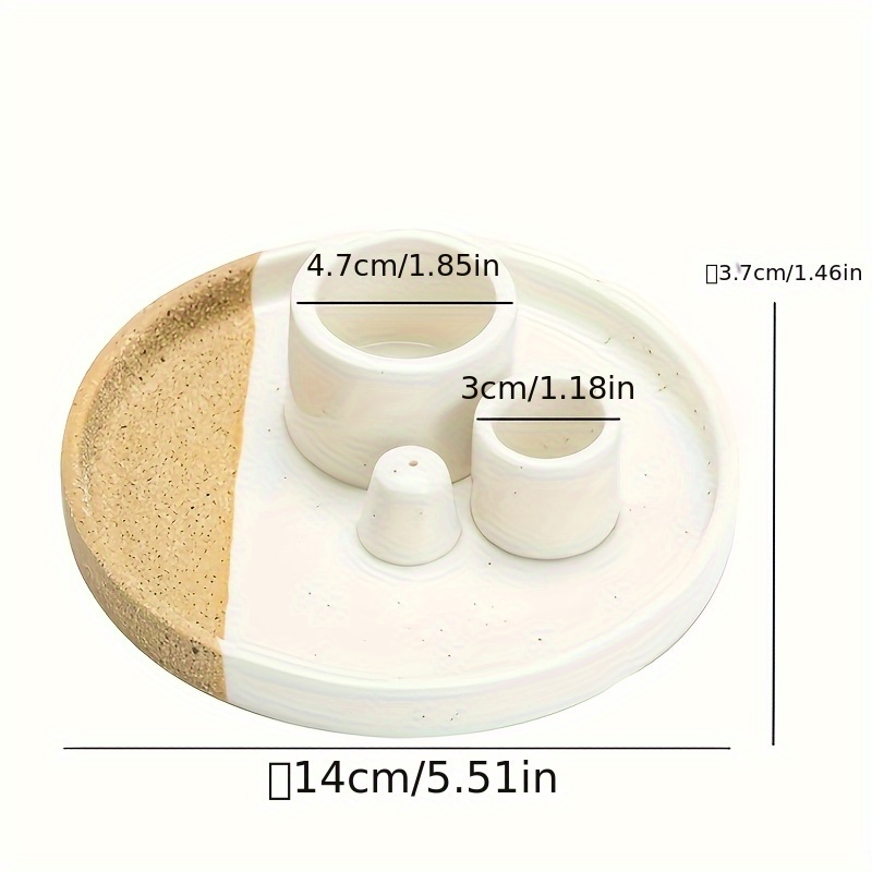 Image of New 4-in-1 Palo Sage Furnace Ceramic Palo Base Incense Holder Peruvian Palo Burning Tray