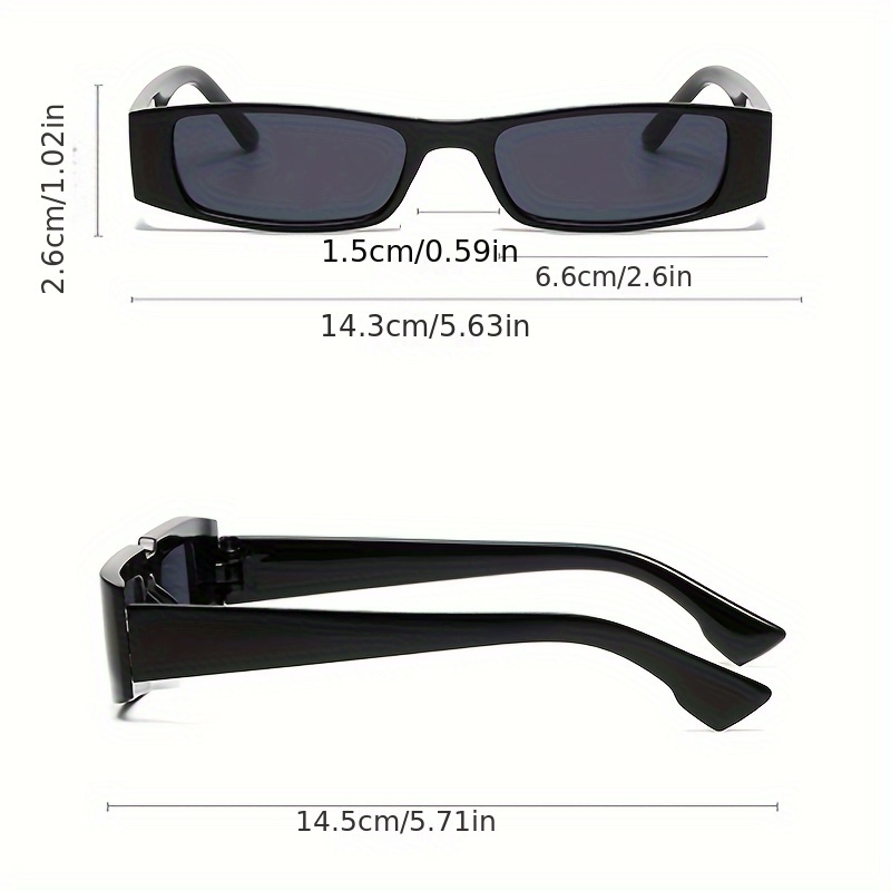 1980s inspired Trendy Square Black Fashion Glasses Unisex No - Temu