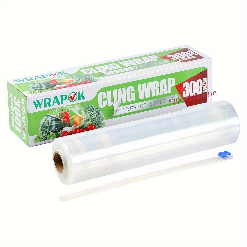 TEMU Catering Cling Film | 300meter Pe Plastic Wrap | Plastic Food Wrap | Easy To Cut | For Microwave & Refrigerator Use | Fresh-locking And
