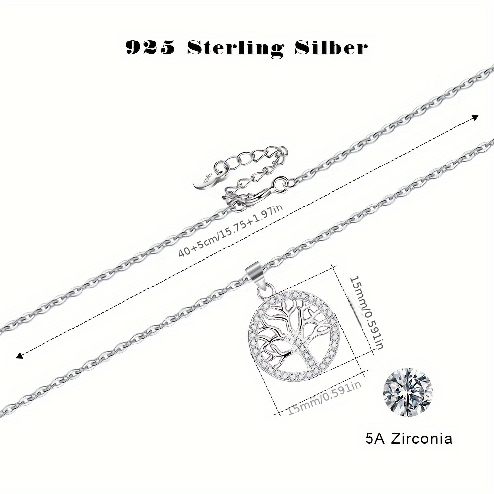 S925 Sterling Silver Lucky Necklace Pendant — Birthday Gift